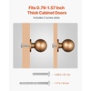image:imageVEVOR Cabinet Knobs 25 Pack 11 Inch Zinc Alloy Drawer Pulls amp Door Handles Mushroom Kitchen Dresser Solid Knobs Cupboard Hardware with Screws for Bathroom Closet Cabinets Drawers Nickel Color12 PCS