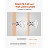 image:imageVEVOR Cabinet Knobs 25 Pack 11 Inch Zinc Alloy Drawer Pulls amp Door Handles Mushroom Kitchen Dresser Solid Knobs Cupboard Hardware with Screws for Bathroom Closet Cabinets Drawers Nickel Color12 PCS
