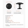 image:imageVEVOR Cabinet Knobs 25 Pack 11 Inch Zinc Alloy Drawer Pulls amp Door Handles Mushroom Kitchen Dresser Solid Knobs Cupboard Hardware with Screws for Bathroom Closet Cabinets Drawers Nickel Color30 PCS