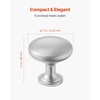 image:imageVEVOR Cabinet Knobs 25 Pack 11 Inch Zinc Alloy Drawer Pulls amp Door Handles Mushroom Kitchen Dresser Solid Knobs Cupboard Hardware with Screws for Bathroom Closet Cabinets Drawers Nickel Color25 PCS