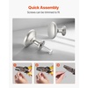 image:imageVEVOR Cabinet Knobs 25 Pack 11 Inch Zinc Alloy Drawer Pulls amp Door Handles Mushroom Kitchen Dresser Solid Knobs Cupboard Hardware with Screws for Bathroom Closet Cabinets Drawers Nickel Color25 PCS