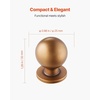 image:imageVEVOR Cabinet Knobs 25 Pack 11 Inch Zinc Alloy Drawer Pulls amp Door Handles Mushroom Kitchen Dresser Solid Knobs Cupboard Hardware with Screws for Bathroom Closet Cabinets Drawers Nickel Color12 PCS