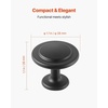 image:imageVEVOR Cabinet Knobs 25 Pack 11 Inch Zinc Alloy Drawer Pulls amp Door Handles Mushroom Kitchen Dresser Solid Knobs Cupboard Hardware with Screws for Bathroom Closet Cabinets Drawers Nickel Color30 PCS