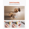 image:imageVEVOR Cabinet Knobs 25 Pack 11 Inch Zinc Alloy Drawer Pulls amp Door Handles Mushroom Kitchen Dresser Solid Knobs Cupboard Hardware with Screws for Bathroom Closet Cabinets Drawers Nickel Color12 PCS