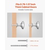 image:imageVEVOR Cabinet Knobs 25 Pack 11 Inch Zinc Alloy Drawer Pulls amp Door Handles Mushroom Kitchen Dresser Solid Knobs Cupboard Hardware with Screws for Bathroom Closet Cabinets Drawers Nickel Color25 PCS
