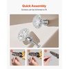 image:imageVEVOR Cabinet Knobs 25 Pack 11 Inch Zinc Alloy Drawer Pulls amp Door Handles Mushroom Kitchen Dresser Solid Knobs Cupboard Hardware with Screws for Bathroom Closet Cabinets Drawers Nickel Color12 PCS