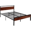 image:imageVEVOR Canopy Bed Frame Full Size Metal Canopy Bed with Four Posters Design Heavy Duty Steel Slats Support Underbed Storage Space No Box Spring Needed Easy Assembly BlackQueen