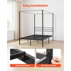 image:imageVEVOR Canopy Bed Frame Full Size Metal Canopy Bed with Four Posters Design Heavy Duty Steel Slats Support Underbed Storage Space No Box Spring Needed Easy Assembly BlackFull