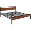 image:imageVEVOR Canopy Bed Frame Full Size Metal Canopy Bed with Four Posters Design Heavy Duty Steel Slats Support Underbed Storage Space No Box Spring Needed Easy Assembly BlackKing