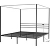 image:imageVEVOR Canopy Bed Frame Full Size Metal Canopy Bed with Four Posters Design Heavy Duty Steel Slats Support Underbed Storage Space No Box Spring Needed Easy Assembly BlackKing