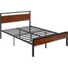 image:imageVEVOR Canopy Bed Frame Full Size Metal Canopy Bed with Four Posters Design Heavy Duty Steel Slats Support Underbed Storage Space No Box Spring Needed Easy Assembly BlackFull