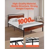 image:imageVEVOR Canopy Bed Frame Full Size Metal Canopy Bed with Four Posters Design Heavy Duty Steel Slats Support Underbed Storage Space No Box Spring Needed Easy Assembly BlackFull