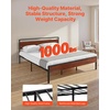 image:imageVEVOR Canopy Bed Frame Full Size Metal Canopy Bed with Four Posters Design Heavy Duty Steel Slats Support Underbed Storage Space No Box Spring Needed Easy Assembly BlackKing