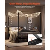 image:imageVEVOR Canopy Bed Frame Full Size Metal Canopy Bed with Four Posters Design Heavy Duty Steel Slats Support Underbed Storage Space No Box Spring Needed Easy Assembly BlackQueen