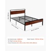 image:imageVEVOR Canopy Bed Frame Full Size Metal Canopy Bed with Four Posters Design Heavy Duty Steel Slats Support Underbed Storage Space No Box Spring Needed Easy Assembly BlackQueen