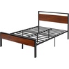 image:imageVEVOR Canopy Bed Frame Full Size Metal Canopy Bed with Four Posters Design Heavy Duty Steel Slats Support Underbed Storage Space No Box Spring Needed Easy Assembly BlackFull