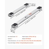 image:imageVEVOR Heavy Duty Furniture Appliances Rollers 660 lbs Total Load Extendable Appliance Rollers Mobile Washing Machine Base Fridge Stand Dolly Movers for Refrigerators Dryers Dishwashers BlackPearly White