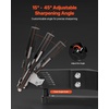 image:imageVEVOR Lawn Mower Blade Sharpener and Balancer 15  45 Adjustable Lawnmower Blade Sharpening Tool with 4 Adapter Pins Ball Bearings amp 25mm Enlarged Handle Compatible with Most Angle GrindersNo balancer