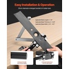 image:imageVEVOR Lawn Mower Blade Sharpener and Balancer 15  45 Adjustable Lawnmower Blade Sharpening Tool with 4 Adapter Pins Ball Bearings amp 25mm Enlarged Handle Compatible with Most Angle GrindersWith balancer