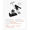 image:imageVEVOR Lawn Mower Blade Sharpener and Balancer 15  45 Adjustable Lawnmower Blade Sharpening Tool with 4 Adapter Pins Ball Bearings amp 25mm Enlarged Handle Compatible with Most Angle GrindersWith balancer