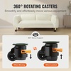 image:imageVEVOR Leveling Casters Set of 4 2200 lbs Total Load Capacity 25 inches Heavy Duty with Upgraded Handle Design 360 Degree Swivel Caster Wheels Adjustable Casters with Feet for Workbench Machine2 Leveling Casters