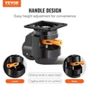 image:imageVEVOR Leveling Casters Set of 4 2200 lbs Total Load Capacity 25 inches Heavy Duty with Upgraded Handle Design 360 Degree Swivel Caster Wheels Adjustable Casters with Feet for Workbench Machine25 Leveling Casters
