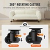 image:imageVEVOR Leveling Casters Set of 4 2200 lbs Total Load Capacity 25 inches Heavy Duty with Upgraded Handle Design 360 Degree Swivel Caster Wheels Adjustable Casters with Feet for Workbench Machine25 Leveling Casters