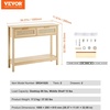 image:imageVEVOR Rattan Console Table with 3 Storage Drawers Rattan Entryway Table with Natural Rattan Sliding Door Console Sofa Table for Living Room Study Entryway Or TV Wall Natural2 DrawersRectangular