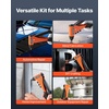 image:imageVEVOR Rivet Nut Tool Kit 17Inch Rivnut Tool Kit with 13 Mandrels and 130 Nuts Metric and SAE Size M3 M4 M5 M6 M8 M10 M12 1213 832 1024 1420 51618 3816 UNC a Carrying CaseRIVET GUN