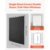 image:imageVEVOR Sound Dampening Blanket 96 x 80 Extra Large Studio Grommeted Blanket with Grommets Light Blocker for Door Acoustic Noise Blocking Blanket Studio Sound Absorption Sheet Black