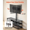 image:imageVEVOR TV Stand with Mount 472 Inch TV Stand Console with Power Outlet for 3275 Inch TVs Height Adjustable Swivel Entertainment Center with Open Storage Shelf for Living Room Bedroom Black