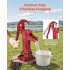 image:imageVEVOR Well Hand Pitcher Pump 25 ft Maximum Lift Antique Cast Iron Manual Hand Water Pump NPT 114 in Connection Easy Installation Old Fashioned for Outdoor Garden Pond Backyard Farm RedRed