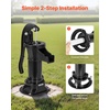 image:imageVEVOR Well Hand Pitcher Pump 25 ft Maximum Lift Antique Cast Iron Manual Hand Water Pump NPT 114 in Connection Easy Installation Old Fashioned for Outdoor Garden Pond Backyard Farm RedBlack