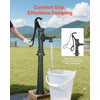 image:imageVEVOR Well Hand Pitcher Pump 25 ft Maximum Lift Antique Cast Iron Manual Hand Water Pump NPT 114 in Connection Easy Installation Old Fashioned for Outdoor Garden Pond Backyard Farm RedGreen