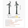 image:imageVEVOR Well Hand Pitcher Pump 25 ft Maximum Lift Antique Cast Iron Manual Hand Water Pump NPT 114 in Connection Easy Installation Old Fashioned for Outdoor Garden Pond Backyard Farm RedGreen