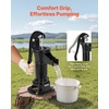 image:imageVEVOR Well Hand Pitcher Pump 25 ft Maximum Lift Antique Cast Iron Manual Hand Water Pump NPT 114 in Connection Easy Installation Old Fashioned for Outdoor Garden Pond Backyard Farm RedBlack