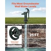 image:imageVEVOR Well Hand Pitcher Pump 25 ft Maximum Lift Antique Cast Iron Manual Hand Water Pump NPT 114 in Connection Easy Installation Old Fashioned for Outdoor Garden Pond Backyard Farm RedGreen