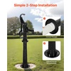 image:imageVEVOR Well Hand Pitcher Pump 25 ft Maximum Lift Antique Cast Iron Manual Hand Water Pump NPT 114 in Connection Easy Installation Old Fashioned for Outdoor Garden Pond Backyard Farm RedBlack