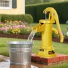 image:imageVEVOR Well Hand Pitcher Pump 25 ft Maximum Lift Antique Cast Iron Manual Hand Water Pump NPT 114 in Connection Easy Installation Old Fashioned for Outdoor Garden Pond Backyard Farm RedYellow