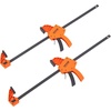 image:imageVEVOR Bar Clamps for Woodworking 2Pack 24 OneHanded ClampSpreader QuickChange F Clamp with 300 lbs Load Limit Highstrength Plastic and Carbon Steel Wood Clamps for Woodworking Metal Working