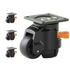 image:imageVEVOR Leveling Casters Set of 4 2200 lbs Total Load Capacity 25 inches Heavy Duty with Upgraded Handle Design 360 Degree Swivel Caster Wheels Adjustable Casters with Feet for Workbench Machine2 Leveling Casters