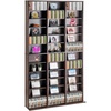 image:imageVEVOR Media Storage Cabinet Adjustable DVD Cabinet CD Storage Protects amp Organizes Music Movie Video Games or Memorabilia CollectionsEspresso