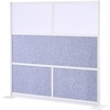 image:imageVEVOR Office Divider Privacy Partition 1Pack 70 x 70 Modular Wall Room Divider PET Workstation Cubicle Partition with Frosted Windows Freestanding Privacy Panel Wall for Office Library