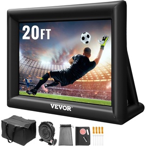 image:imageVEVOR 16FT Inflatable Projector Screen Inflatable Movie Screen Outdoor with 250W Air Blower Projector Screen Oxford Fabric Material Blow Up Screen for Outdoor Backyard Home Theater Theme PartyQCPJ20FTD