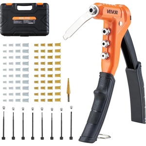 image:imageVEVOR Rivet Nut Tool Kit 17Inch Rivnut Tool Kit with 13 Mandrels and 130 Nuts Metric and SAE Size M3 M4 M5 M6 M8 M10 M12 1213 832 1024 1420 51618 3816 UNC a Carrying CaseRIVET NUT TOOL