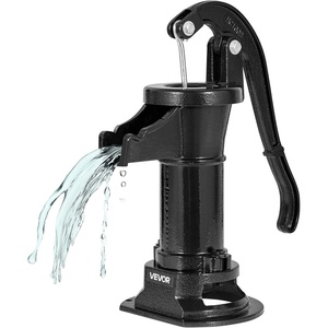 image:imageVEVOR Well Hand Pitcher Pump 25 ft Maximum Lift Antique Cast Iron Manual Hand Water Pump NPT 114 in Connection Easy Installation Old Fashioned for Outdoor Garden Pond Backyard Farm RedBlack