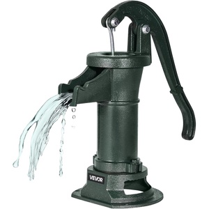 image:imageVEVOR Well Hand Pitcher Pump 25 ft Maximum Lift Antique Cast Iron Manual Hand Water Pump NPT 114 in Connection Easy Installation Old Fashioned for Outdoor Garden Pond Backyard Farm RedGreen