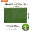 image:imageVEVOR Artificial Grass 10 x 3 ft Fake Grass Turf Rug 06 in Pile Height Realistic Synthetic Lawn Carpet Roll Mat Easy Clean Drainage Holes for Patio Garden Balcony Outdoor Indoor Decor Green3 x 5 FT