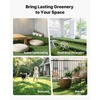 image:imageVEVOR Artificial Grass 10 x 3 ft Fake Grass Turf Rug 06 in Pile Height Realistic Synthetic Lawn Carpet Roll Mat Easy Clean Drainage Holes for Patio Garden Balcony Outdoor Indoor Decor Green12 x 7 FT