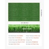image:imageVEVOR Artificial Grass 10 x 3 ft Fake Grass Turf Rug 06 in Pile Height Realistic Synthetic Lawn Carpet Roll Mat Easy Clean Drainage Holes for Patio Garden Balcony Outdoor Indoor Decor Green12 x 7 FT